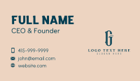 Serif Classic Hotel Business Card