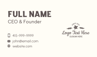 Botanical Cursive Wordmark Business Card