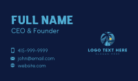 Moon Beach Surfboard Business Card Design