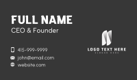 Tech Startup Letter N Business Card