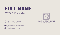 Square Linear Professional Business Card