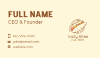 Mustard Hotdog Restaurant Business Card