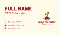 American Football Business Card example 4