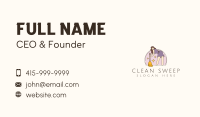 Sweeping Housemaid Cleaner Business Card Image Preview