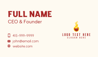 Flame Grilled Chicken Business Card Design