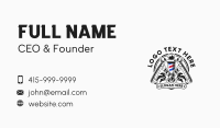 Barber Pole Razor Business Card