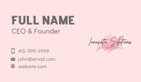 Beauty Makeup Wordmark Business Card