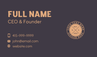 Orange Classic Letter Business Card Design