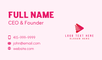Pink Triangle Business Card example 1