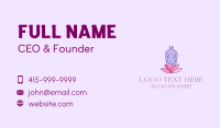 Lotus Yoga Pose Business Card Design