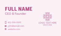 Organic Flower Boutique  Business Card Design