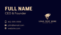 Classy Golden Fish Business Card Design