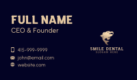 Classy Golden Fish Business Card Image Preview