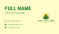 Nature Forest Sunset Business Card