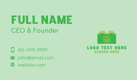 Green Frog Business Card example 2