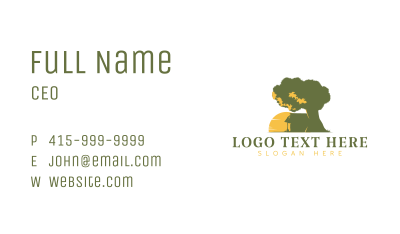 Nature House Scenery Business Card Image Preview