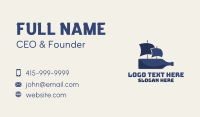 Blue Bottle Ship Business Card Design