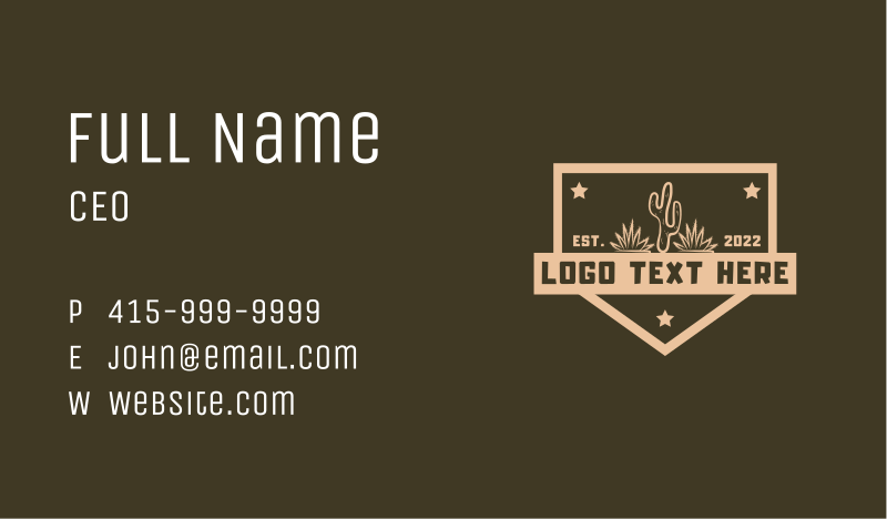 Plants Business Card example 4