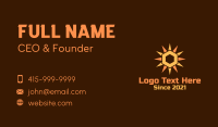 Hexagon Solar Sun Business Card