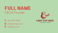 Type Business Card example 4