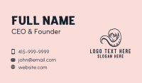 Star Hair Salon Lady Business Card Design