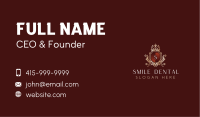 Crown Royal Shield Business Card