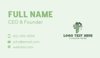 Botanical Cactus Arborist Business Card Design