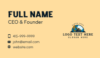Construction Excavator Machinery Business Card