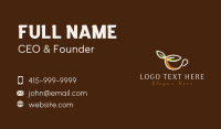 Leaf Cup Cafe Business Card