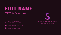 Circuit Tech Letter S Business Card