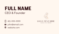 Female Body Spa Business Card Design