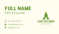 Christmas Tree Home  Business Card Design