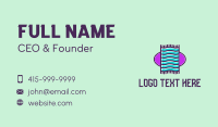 Carpet Beach Pattern Business Card Design