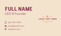 Creative Generic Letter Business Card