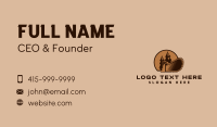 Chainsaw Logging Forest Business Card Design