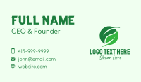 Green Leaf Herb Business Card Design