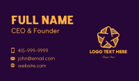 Golden Star Book Business Card Design