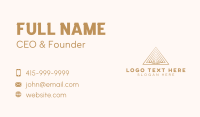 Pyramid Financial Advisory Business Card Design