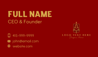 Gold Christmas Tree Business Card