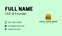Veggie Burger Shop Business Card