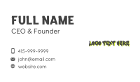 Hiphop Graphic Wordmark Business Card Design