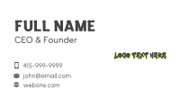 Hiphop Graphic Wordmark Business Card