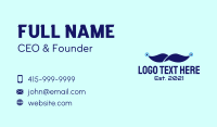 Cyberspace Moustache  Business Card