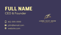 Eagle Aviation Letter F Business Card Design