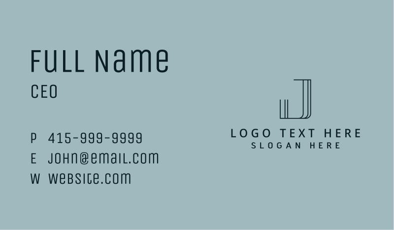 Attorney Business Card example 2