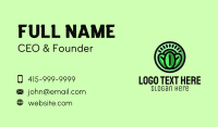 Organic Vegetable Garden Business Card Design