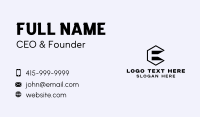 Construction Builder Letter E Business Card Design