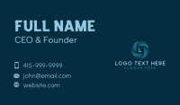 Digital Line Technology Business Card Design