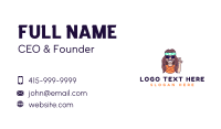 Cool Hippie Man Business Card Design