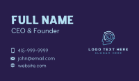 AI Mind Cyber Technology Business Card Design